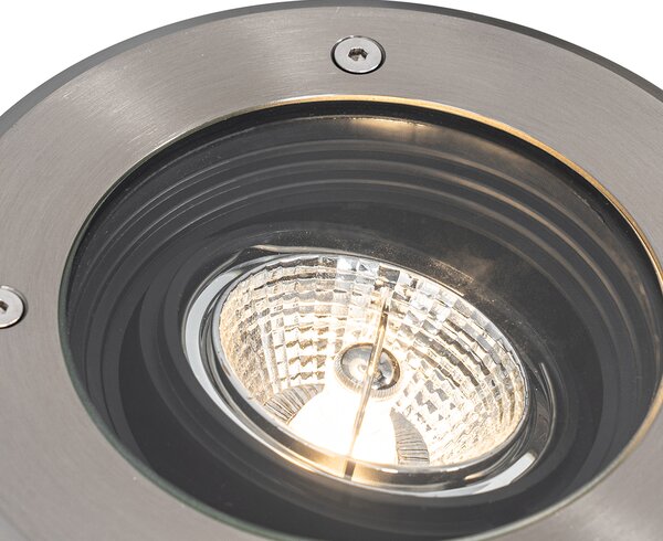 Proiector modern de sol pentru exterior din oțel AR70 reglabil IP65 - Delux