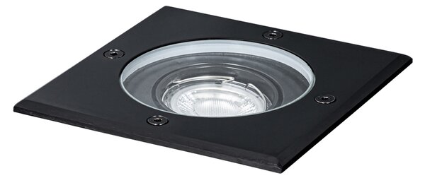 Spotlight exterior pentru sol negru pătrat reglabil IP65 - Delux