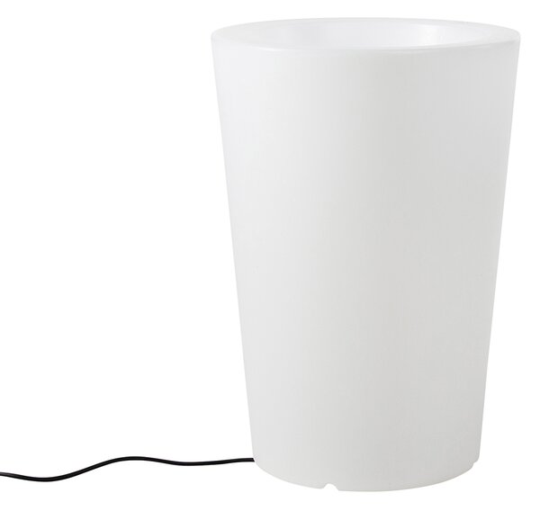 Lampă de podea exterioară albă 60 cm ghiveci de flori IP44 - Verano