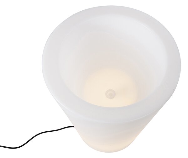 Lampă de podea exterioară albă 60 cm ghiveci de flori IP44 - Verano