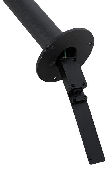 Felinar modern negru cu plastic 104 cm IP44 - Sfera