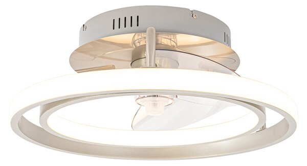 Ventilator de tavan din oțel 46,5 cm, inclusiv LED cu telecomandă - Kees