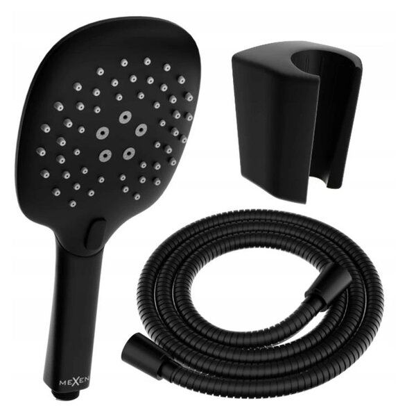 Accesorii Mexen - Set de duș manual 1 punct R-22, negru, 785226052-70
