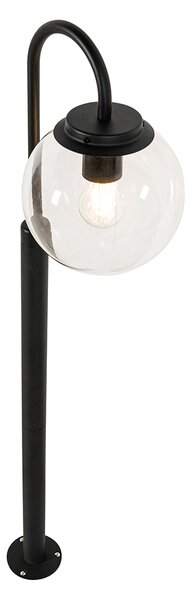 Felinar modern negru cu plastic 104 cm IP44 - Sfera