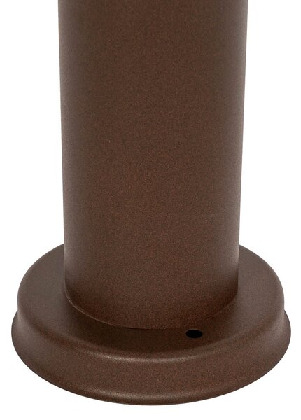 Stâlp de exterior ruginiu maro cu opal 45 cm IP44 - Rox