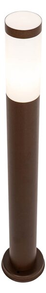 Stâlp de exterior ruginiu maro cu opal 80 cm IP44 - Rox