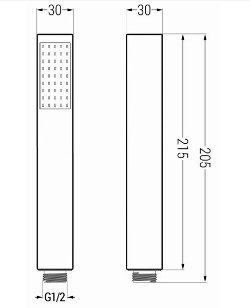 Accesorii Mexen - Set duș de mână cu 1 punct R-77, auriu, 785776052-50
