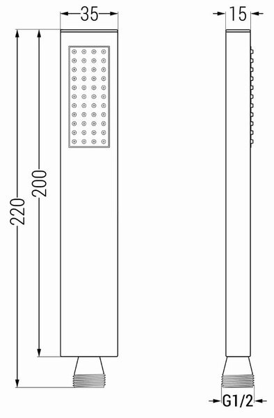 Accesorii Mexen - set de duș de mână ascuns cu 1 punct R-02, auriu, 785006050-50