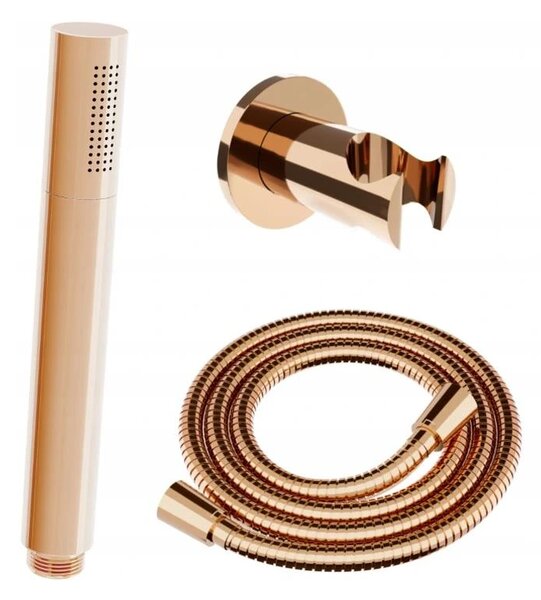 Accesorii Mexen - set de duș de mână ascuns cu 1 punct R-70, aur roz, 785706051-60