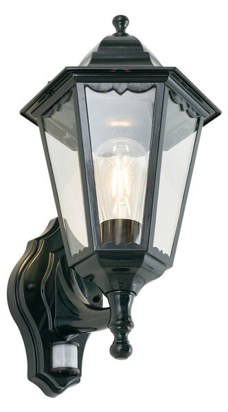 Lanterna de perete de exterior verde inchis cu senzor de miscare IP44 - New Orleans sus