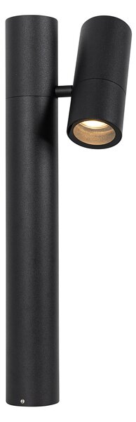 Lampă de exterior cu stand negru, reglabilă 50 cm - Duo