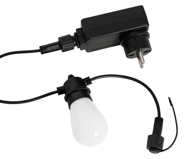 Ghirlandă luminoasă LED inteligentă 15 metri 15 lumini opal RGBW IP44 - Chill