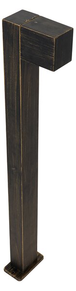Lampă de exterior cu picior industrial auriu antic 80 cm IP44 - Baleno