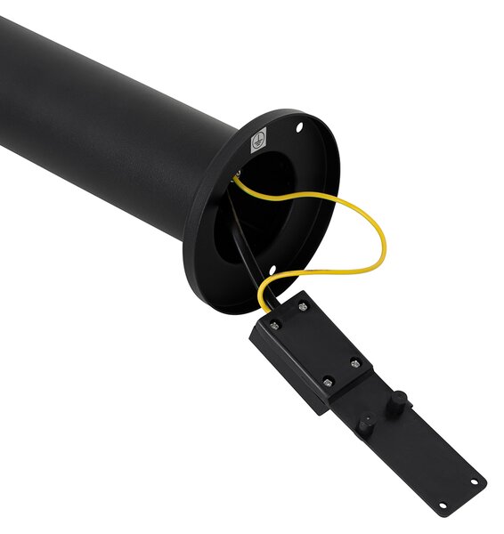 Lampă de exterior cu picior negru 45 cm IP44 reglabilă cu 2 lumini - Duo