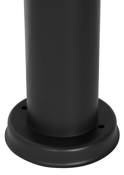 Lampă de stâlp modernă pentru exterior neagră 110 cm IP44 - Rox