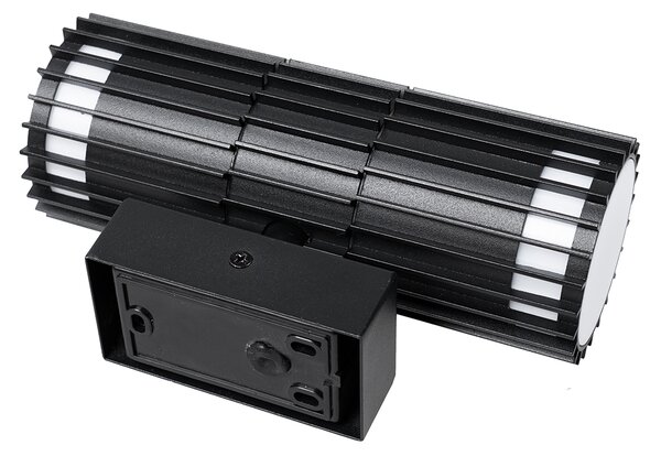 Aplică de perete exterioară de design neagră cu 2 lumini IP44 - Boris