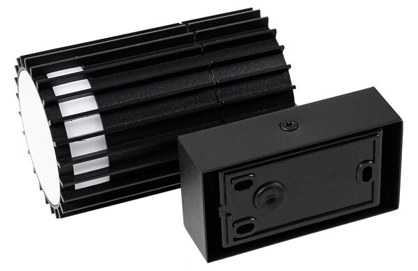 Aplică de perete exterioară de design negru IP44 - Boris