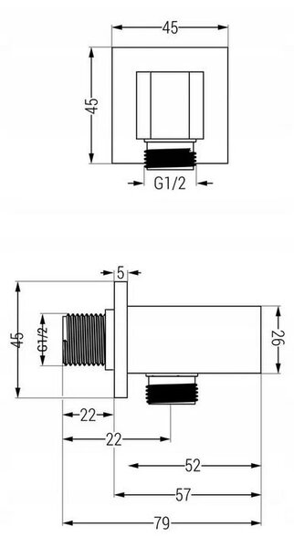 Mexen Accesorii Mexen, Furtun dus+dus manual pentru racord ascuns, crom, 79300-00 + 79400-00 + 79500-00