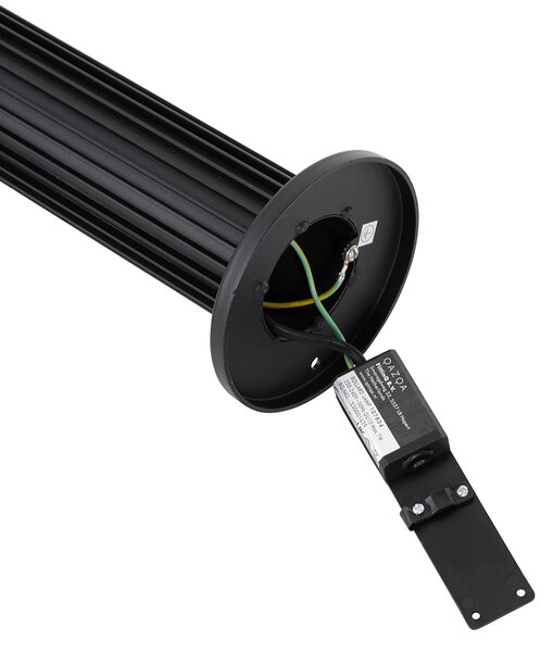 Stâlp de iluminat exterior negru de design 80 cm IP44 - Boris