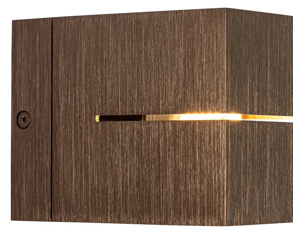 Set de 2 aplice inteligente bronz închis 9,7 cm, inclusiv WiFi G9 - Transfer Groove