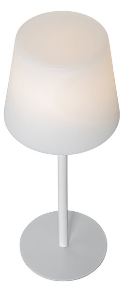 Lampă de masă albă reîncărcabilă cu LED și dimmer IP54 - Jude