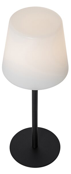 Set de 2 lămpi de masă negre reîncărcabile 40 cm IP54 - Jude
