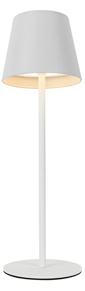 Lampă de masă albă cu LED reglabil și reîncărcabil IP54 - Murdock