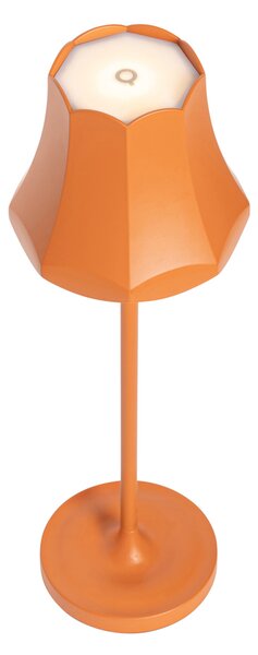 Set de 2 lămpi de masă retro portocalii reîncărcabile IP44 - Granny
