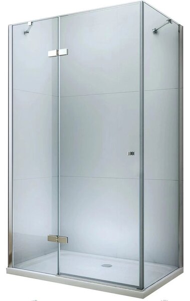 Mexen Roma, cabina de dus 70 (usa) x 50 (perete) cm, sticla transparenta 6mm, profil cromat, 854-070-050-01-00