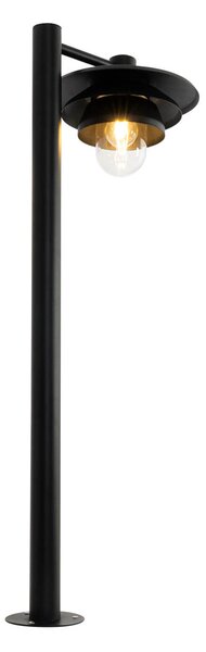 Stâlp de iluminat exterior de design negru 100 cm IP44 - Morty