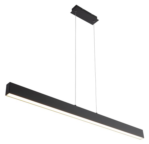 Lampă suspendată neagră incl. LED cu 3 trepte de intensitate reglabilă 2700-4000K cu comutator DIP - Keane