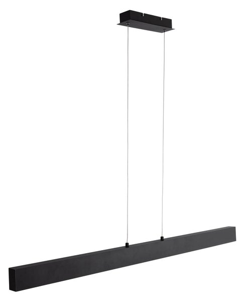 Lampă suspendată neagră incl. LED cu 3 trepte de intensitate reglabilă 2700-4000K cu comutator DIP - Keane
