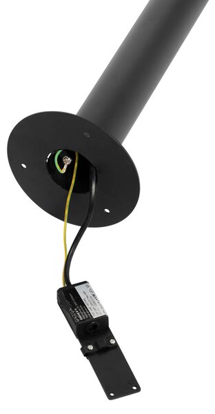 Stâlp de iluminat exterior de design negru 100 cm IP44 - Morty