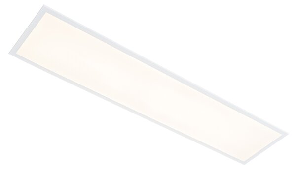 Panou LED încastrat alb dreptunghiular, incl. LED 3000K - 6500K cu comutator DIP - Seagal