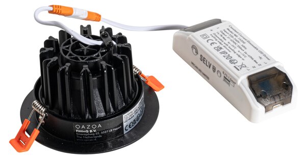 Spot încastrat negru 9,5 cm incl. LED 1015 lm Dimmable IP23 - Gaius