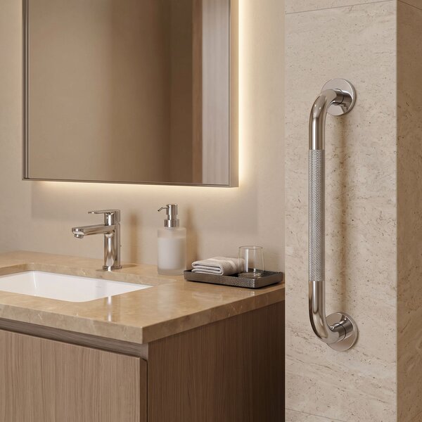 Mâner de baie anti-alunecare 104 Chrome
