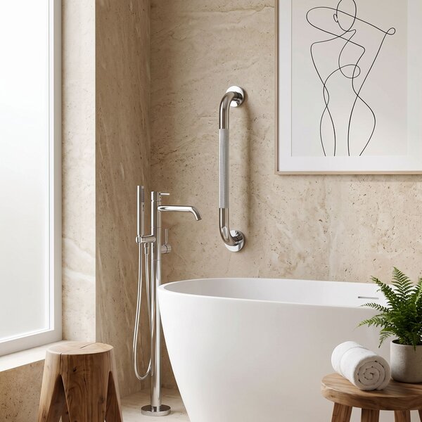Mâner de baie anti-alunecare 104 Chrome