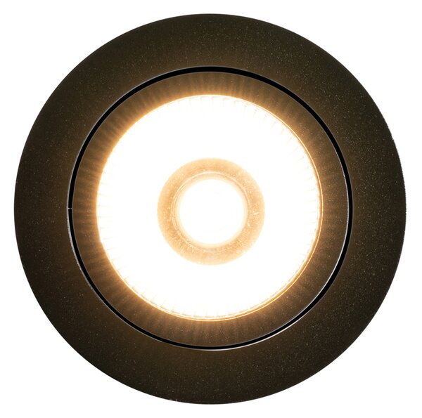 Set de 6 spoturi încastrate negre 9,5 cm incl. LED 1300 lm Dimmable IP23 - Gaius