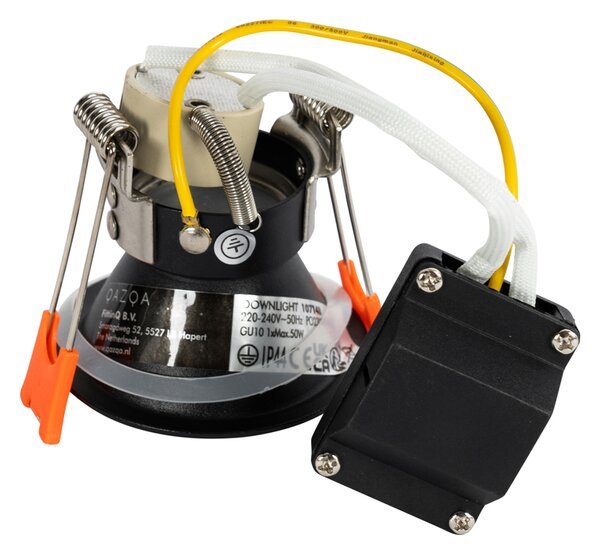 Set de 6 spoturi incastrate negre GU10 35mm IP44 - Dept