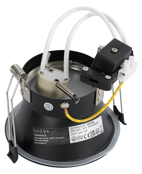 Set de 6 spoturi incastrate negre GU10 70mm IP44 - Dept