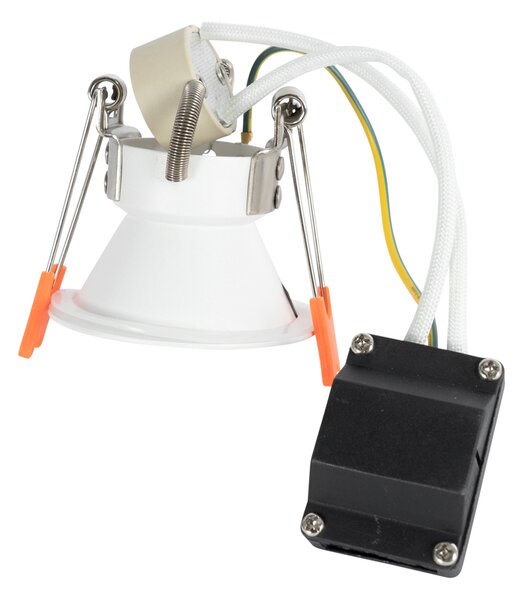 Set de 6 spoturi incastrate albe GU10 35mm IP44 - Dept