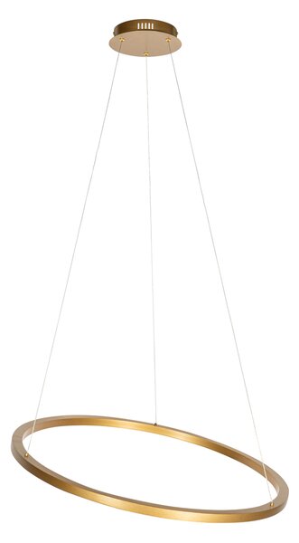 Lampă suspendată aurie 80 cm cu LED inclus 3 trepte de diminuare - Girello