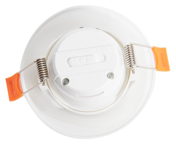 Set de 12 spoturi incastrate albe, inclusiv LED 7W IP65 cu funcție Dim-to-Warm - Blanca
