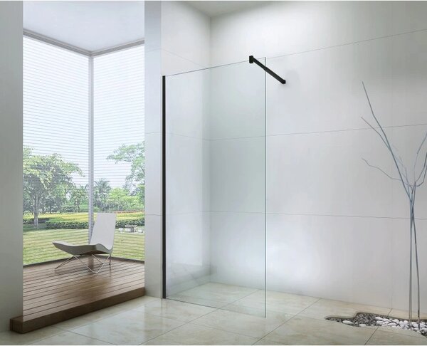 Paravan de duș Mexen WALK-IN, 70 cm, negru-transparent, 850-070-000-70-00
