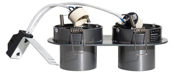 Spot integrat rotund, metal gri-antracit, GU10, 50 mm, 2 lumini - Installa
