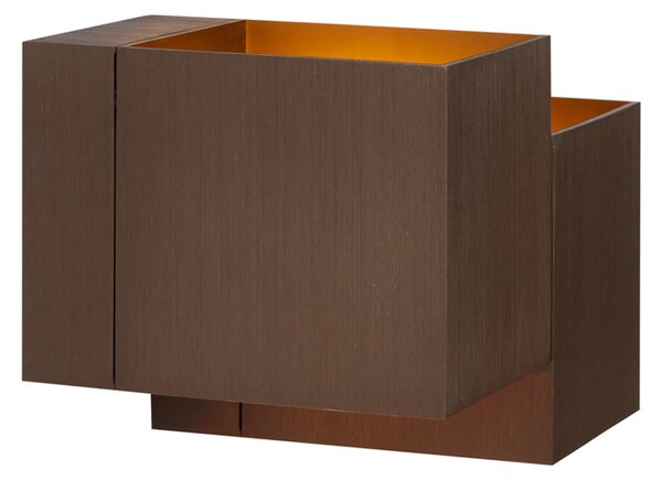 Lampă de perete modernă bronz închis cu 2 lumini - Transfer Double