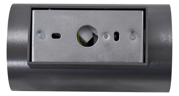 Aplică modernă rotundă din metal gri-antracit cu 2 lumini GU10 50mm - Sandy