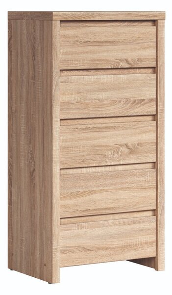 Comodă Nolroma 106, Stejar Sonoma, PAL laminat, 113x56x41cm, 35 kg