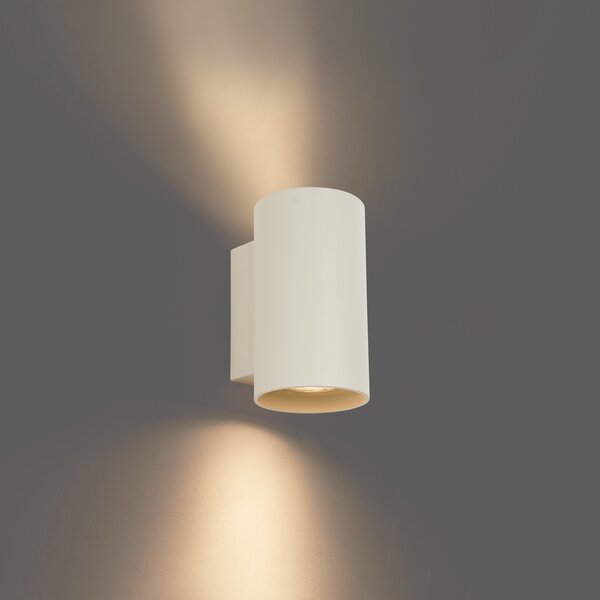Aplică modernă bej GU10 50mm rotundă cu 2 lumini - Sandy