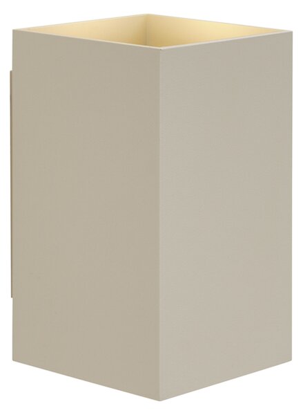 Aplică modernă bej GU10 50mm pătrată cu 2 lumini - Sandy